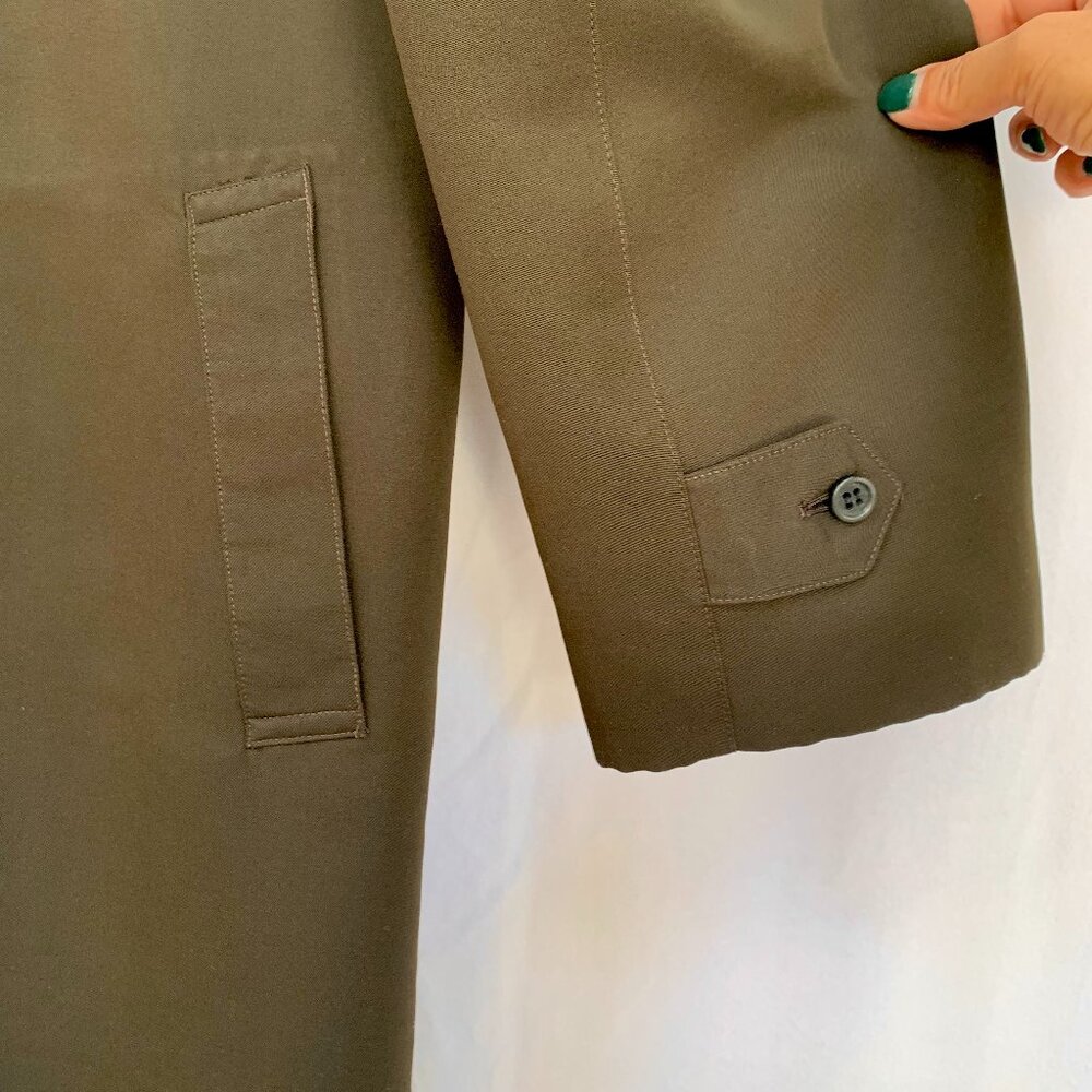 Vtg Men's Dark Brown Sanyo Trench Coat - Picture 6 of 14